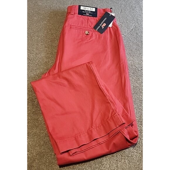 Men's Vineyard Vines Slim Firecrcker Breaker Golf Pants Flat Front Sz 30/32 NWT